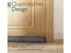 Beautissu Levante OM Zugluftstopper 6,5x80cm Dunkelgrau 2tlg