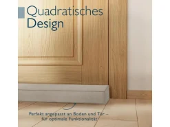 Beautissu Marin OM Zugluftstopper 6,5x130cm Hellgrau 2tlg