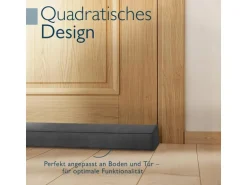 Beautissu Marin OM Zugluftstopper 6,5x120cm Anthrazit