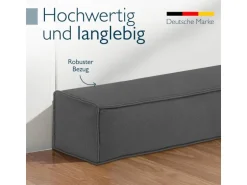 Beautissu Marin OM Zugluftstopper 6,5x120cm Anthrazit