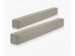 Beautissu Marin OM Zugluftstopper 6,5x140cm Hellgrau 2tlg