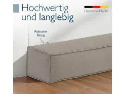 Beautissu Marin OM Zugluftstopper 6,5x110cm Hellgrau 2tlg