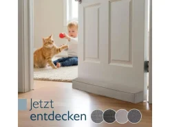 Beautissu Marin OM Zugluftstopper 6,5x110cm Hellgrau 2tlg