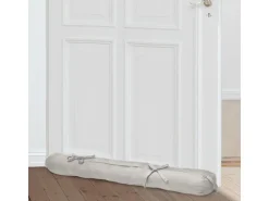 Beautissu Viento Zugluftstopper 10x100cm Hellgrau 2tlg