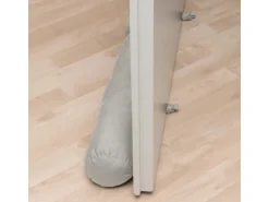 Beautissu Viento Zugluftstopper 10x100cm Hellgrau 2tlg