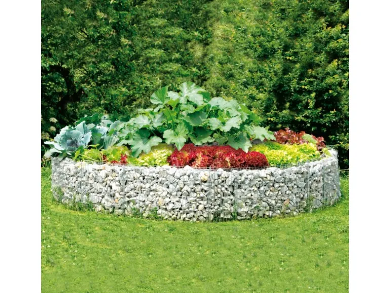 Bellissa Gabionen-Hochbeet Rund 40 cm x Ø 240 cm