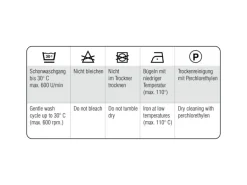 Bennetti Schal mit Gardinenband Dolly-Voile Rankenstickerei Natur 140 x 245 cm