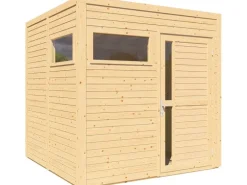 Bertilo Holz-Gartenhaus Cubus 2 Natur 226 cm x 234 cm FSC®