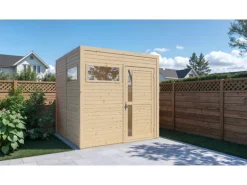 Bertilo Holz-Gartenhaus Cubus 2 Natur 226 cm x 234 cm FSC®
