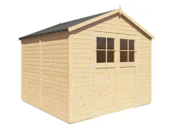 Bertilo Holz-Gartenhaus Osterbek 245 cm x 239 cm Natur FSC®