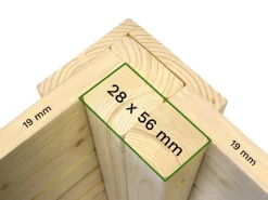 Bertilo Holz-Gartenhaus Osterbek 245 cm x 239 cm Natur FSC®