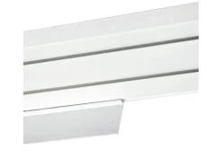 Bestlivings 390 cm Vorhangschiene mit Blende 2 Lauf Weiß / 1 x 120 cm & 3 x 90 cm