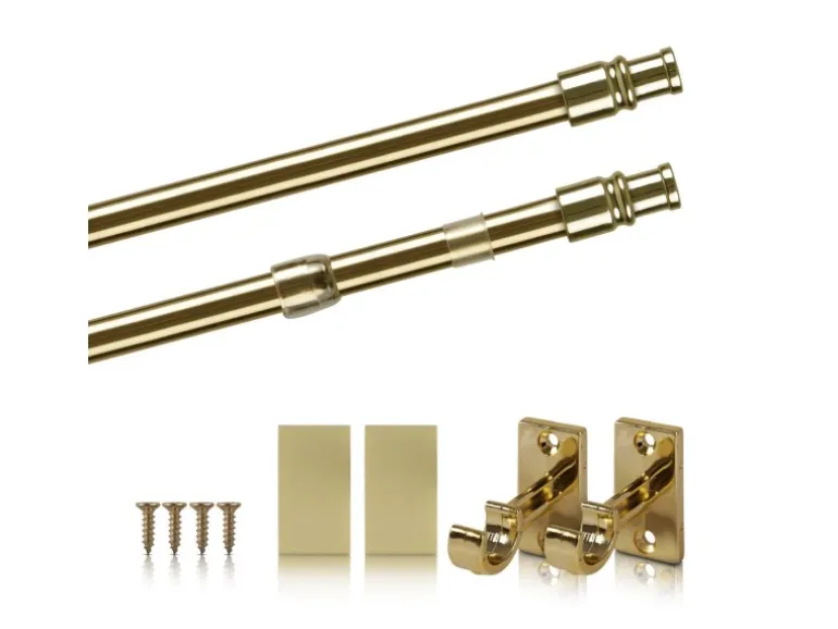 Bestlivings Cafehausstangen Messing Gold 50 bis 75 cm