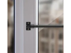 Bestlivings Cafehausstangen Schwarz 75 bis 125 cm