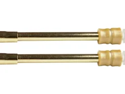 Bestlivings Klemmstangen mit Schraubtechnik Glänzend Gold 80 bis 120 cm 2er Pack