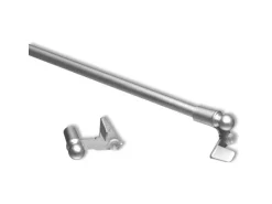Bestlivings Klemmstangen Ausziehbar Matt Silber 100 bis 130 cm