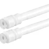 Bestlivings Klemmstangen mit Schraubtechnik Weiß 60 bis 90 cm 2er Pack