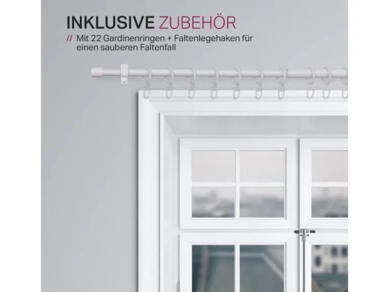 Bestlivings Stilgarnitur Ausziehbar 120 bis 220 cm Weiß