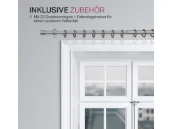 Bestlivings Stilgarnitur Ausziehbar 120 bis 220 cm Silber