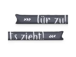Bestlivings Zugluftstopper Mit Spruch 95 cm x 12 cm Anthrazit Spruch 1