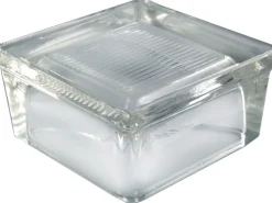 Betonglas Vollsicht Geriffelt 1-Seitig Satiniert 12 cm x 12 cm x 6 cm