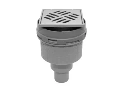 Bodenebenes verfliesbares Duschelement Rechteckig senkrechter Abl. 120 x 120 cm