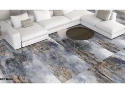 Bodenfliese Feinsteinzeug Blau 60 cm x 60 cm