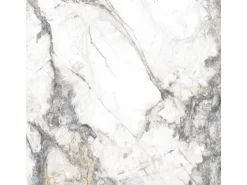 Bodenfliese Feinsteinzeug Weiß Glasiert Poliert 60 cm x 60 cm