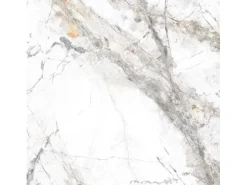 Bodenfliese Feinsteinzeug Weiß Glasiert Poliert 60 cm x 60 cm