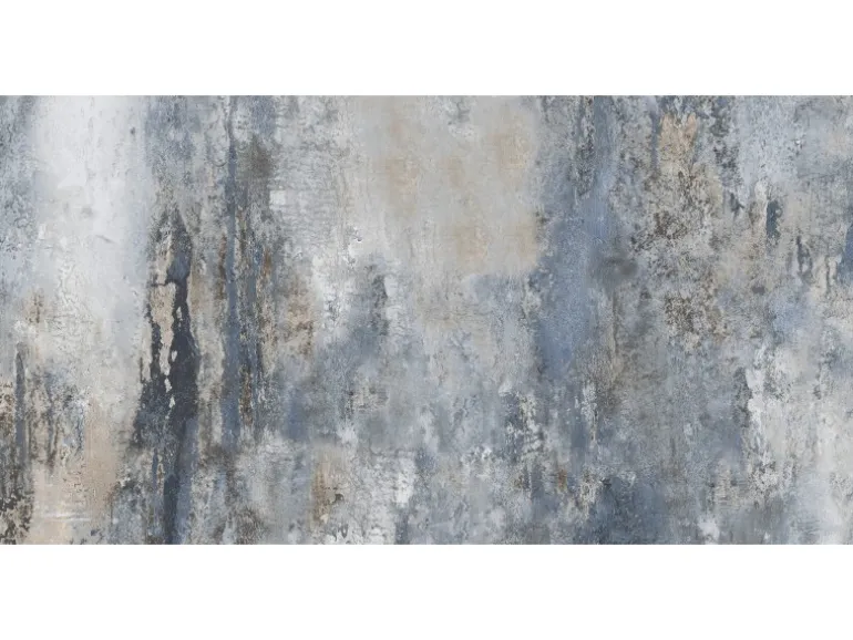 Bodenfliese Feinsteinzeug Blau Glasiert Poliert 60 cm x 120 cm