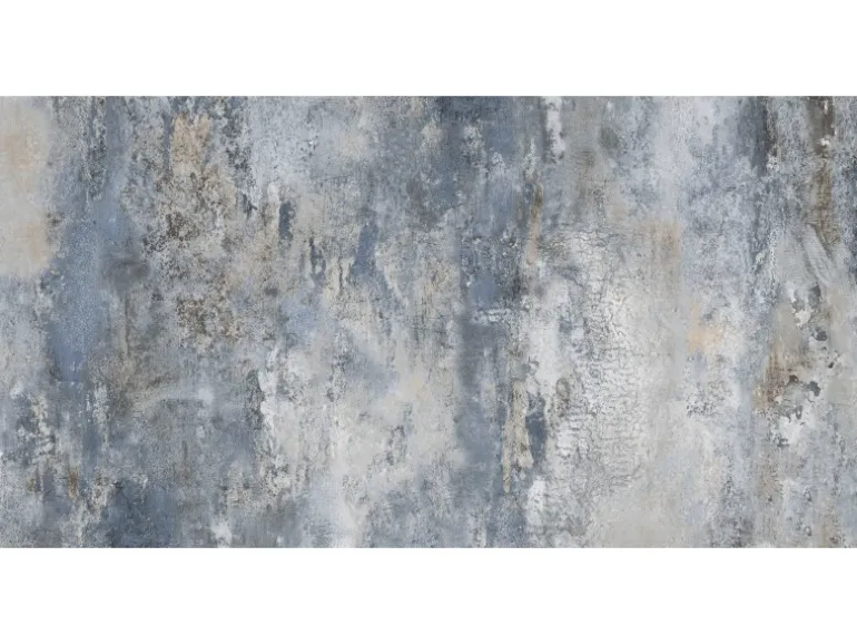 Bodenfliese Feinsteinzeug Blau Glasiert Poliert 60 cm x 120 cm