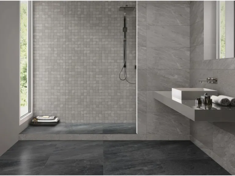 Bodenfliese Feinsteinzeug Olympus Grau Matt 59,7 cm x 29,7 cm