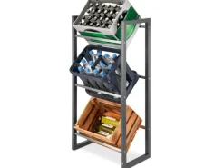 Bomoe Mattis Getränkeregal Anthrazit