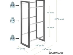 Bomoe Mattis Getränkeregal Anthrazit