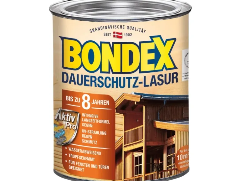 Bondex Dauerschutz-Lasur Ebenholz 750 ml