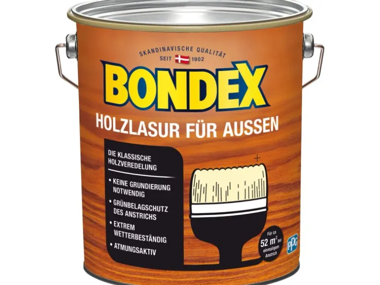 Bondex Holzlasur für Außen Kiefer seidenglänzend 4 l
