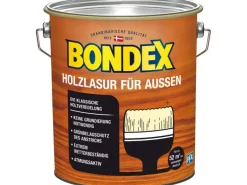 Bondex Holzlasur für Außen Ebenholz seidenglänzend 4 l