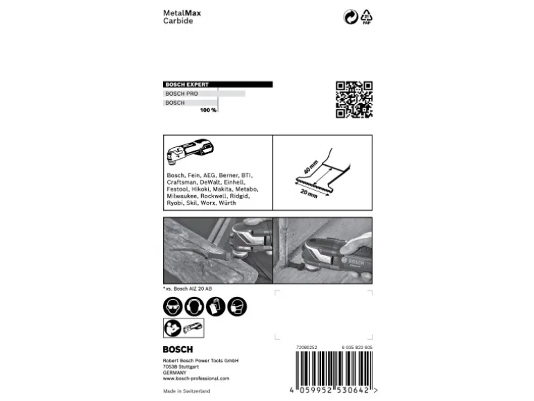 Bosch Expert Tauchsägeblatt Metall AIZ20AIT 20 mm x 40 mm