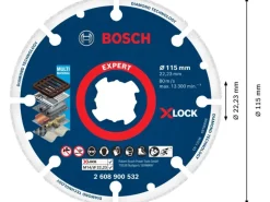 Bosch Expert Trennscheibe X-Lock Diamond Metall Wheel 115 mm x 22,23 mm
