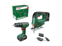 Bosch 18V Akku-Schlagbohrschrauber EasyImpact 18V-40 + Stichsäge EasySaw 18V-70