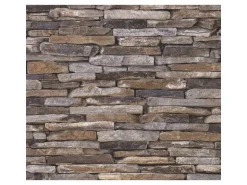 Bricoflor Bruchstein Tapete Selbstklebend Mauer Tapeten Panel in Natursteinoptik Ideal für Wohnzimmer und Küche Stein Vliestapete in 3D Optik