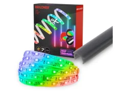 Briloner LED Band Pimp your Panel Ergänzungs-Set RGB+W Dimmbar 2,6 m Weiß