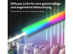 Briloner LED Band Pimp your Panel Ergänzungs-Set RGB+W Dimmbar 2,6 m Weiß
