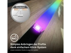 Briloner LED Band Pimp your Panel Ergänzungs-Set RGB+W Dimmbar 2,6 m Weiß