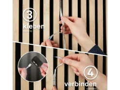 Briloner LED Band Pimp your Panel Ergänzungs-Set RGB+W Dimmbar 2,6 m Weiß