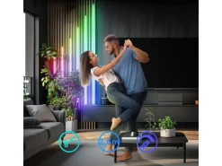 Briloner LED Band Pimp your Panel Ergänzungs-Set RGB+W Dimmbar 2,6 m Weiß