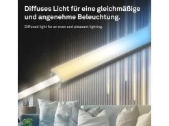 Briloner LED Band Pimp your Panel Ergänzungs-Set Dimmbar CCT 2,6 m Weiß