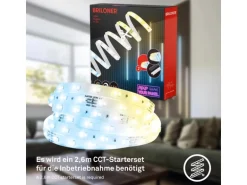 Briloner LED Band Pimp your Panel Ergänzungs-Set Dimmbar CCT 2,6 m Weiß