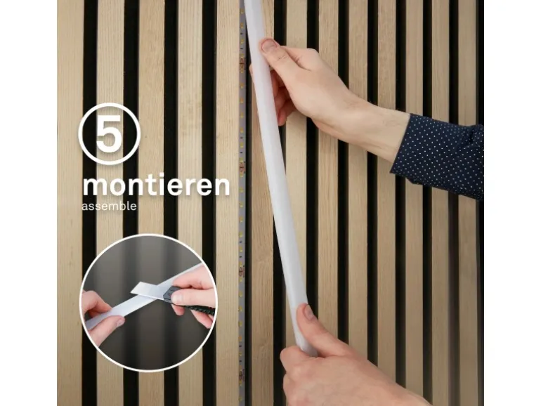 Briloner LED Band Pimp your Panel Ergänzungs-Set Dimmbar CCT 2,6 m Weiß