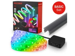 Briloner LED Band Pimp your Panel Starter-Set Fernbedienung Dimmbar RGB+W 2,6 m